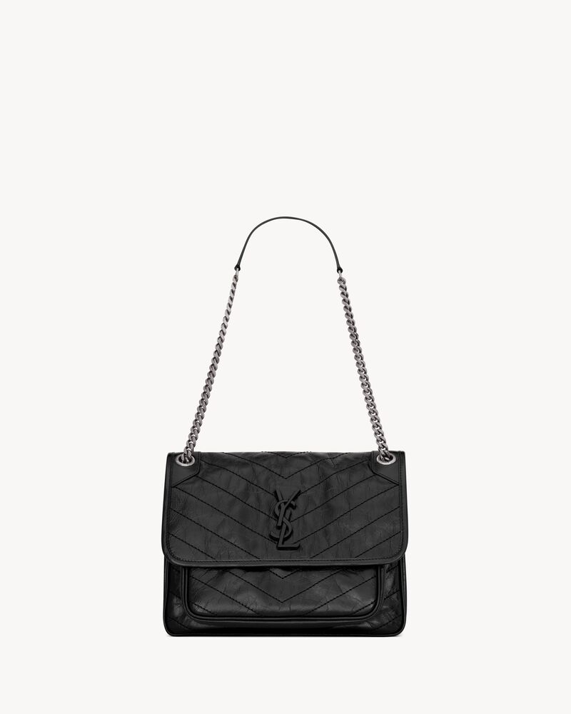 NIKI SHOPPING IN VINTAGE LEATHER in Black | Saint Laurent | YSL EN-SG