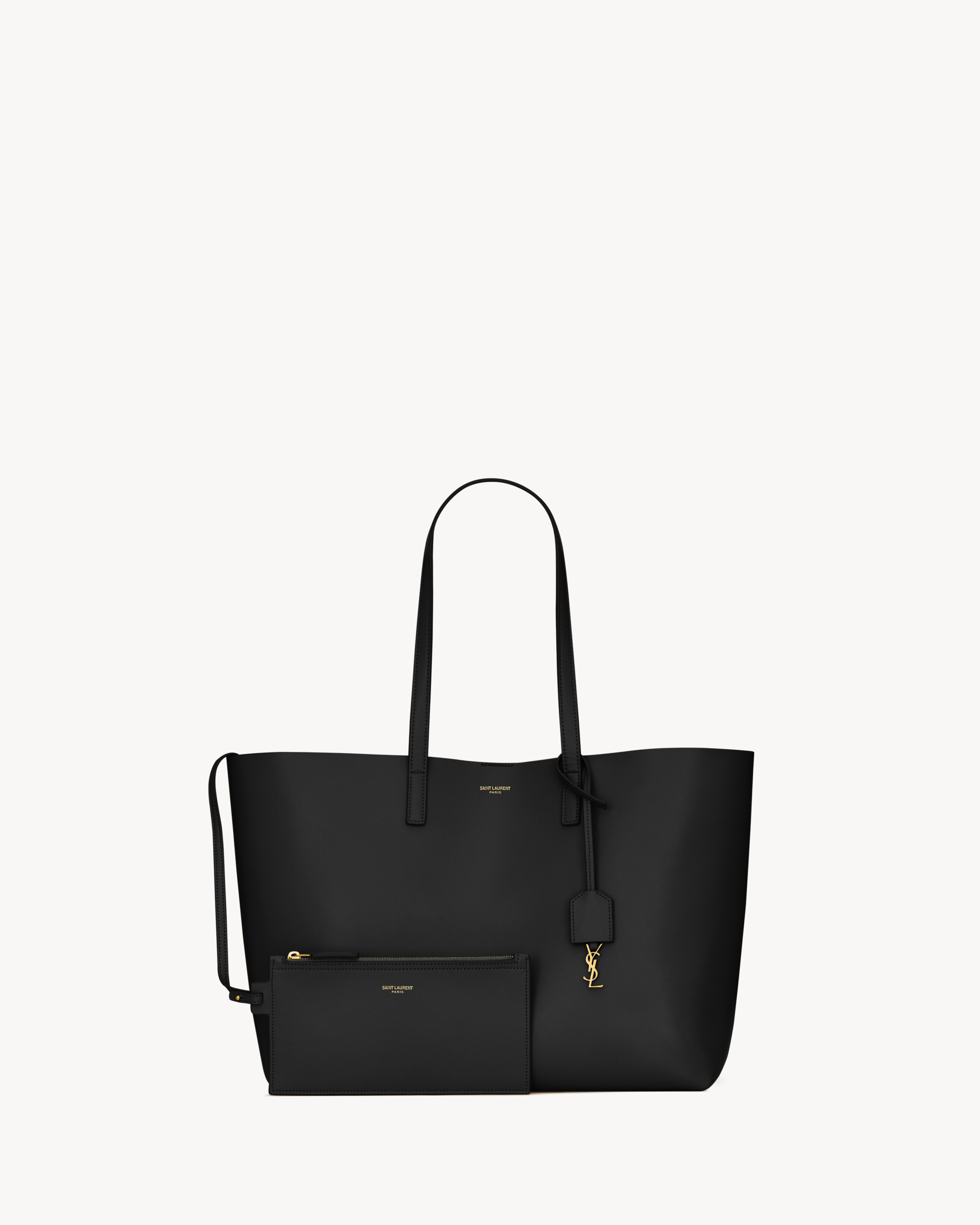 ショッピングバッグ サンローラン（レザー） ブラック | Saint Laurent