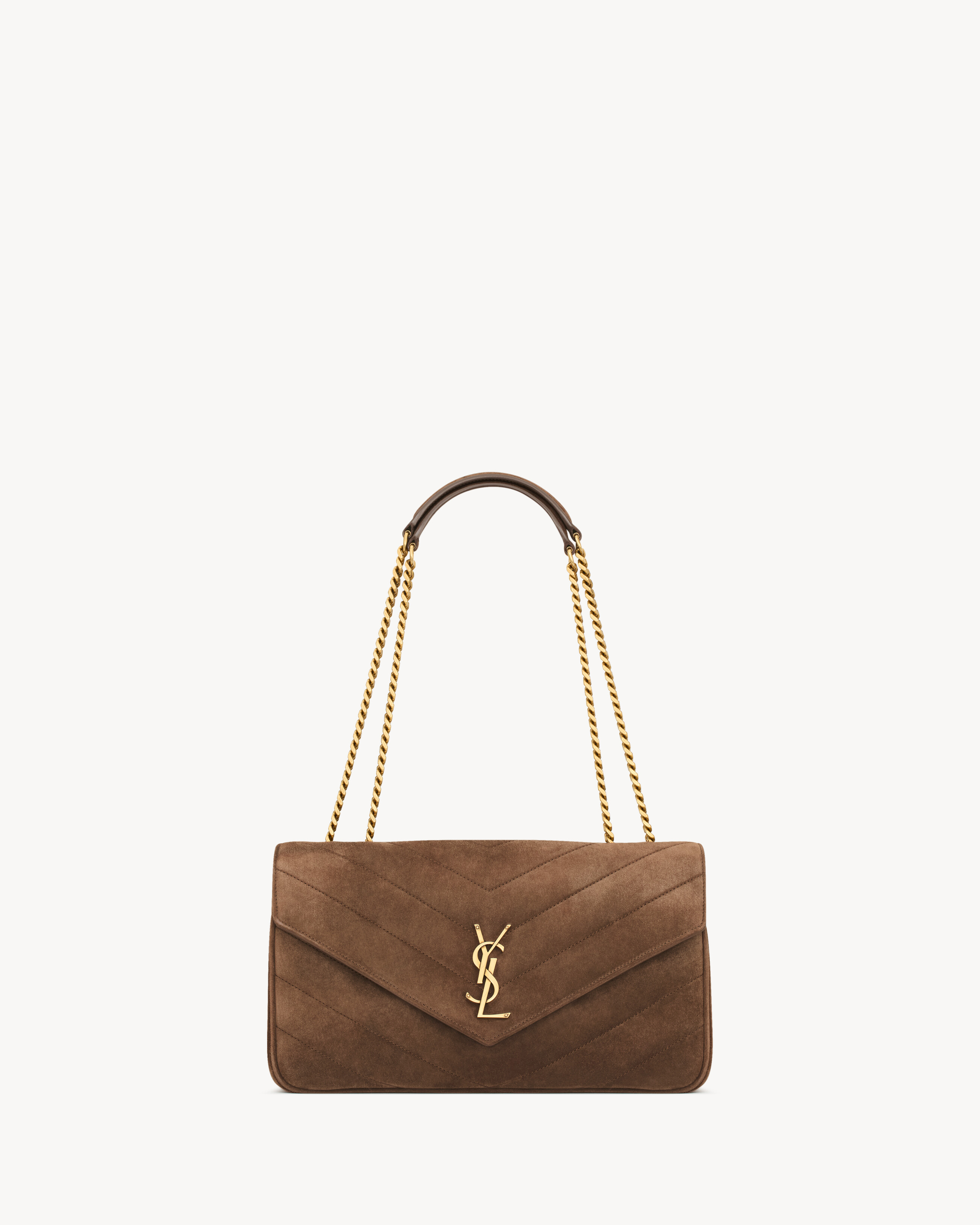 ルル ミディアム（マテラッセスエード） ブラウン | Saint Laurent