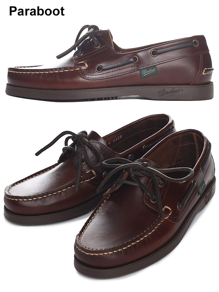 Paraboot (パラブーツ) レザー デッキシューズ BARTH PB780001