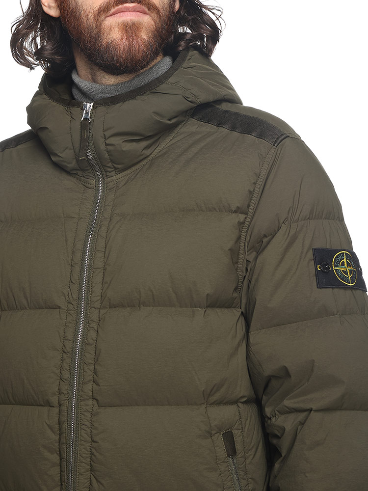 STONE ISLAND (ストーンアイランド) フード フルジップ ダウン