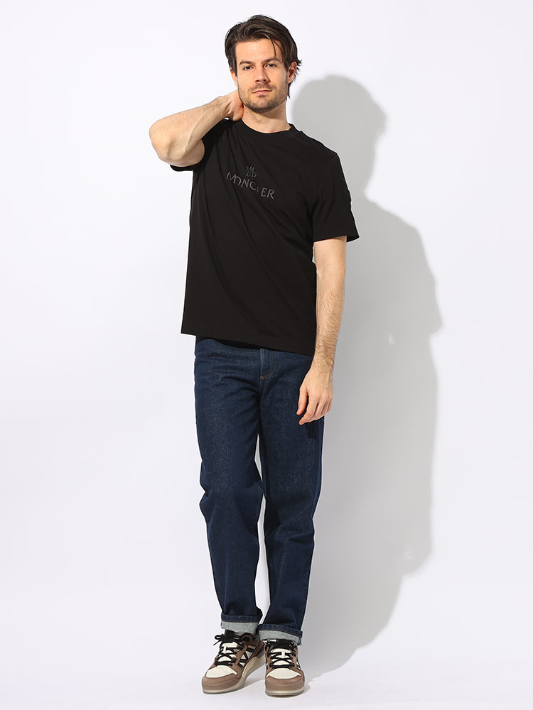 MONCLER (モンクレール) クラシックロゴ クルーネック 半袖 Tシャツ