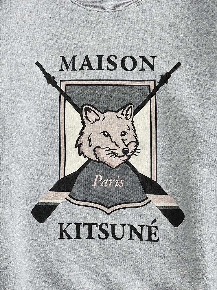 Maison Kitsune (メゾン キツネ) 裏起毛 カレッジフォックス クルー