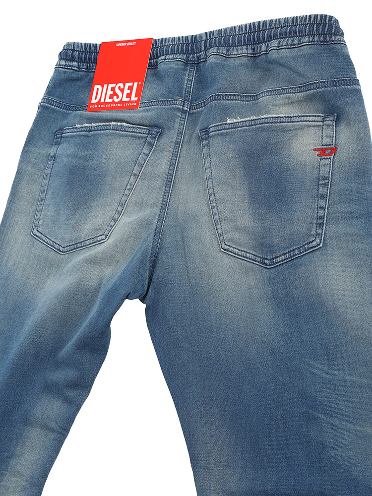 DIESEL (ディーゼル) ストレッチ ダメージ加工 スリムフィット ジョグ
