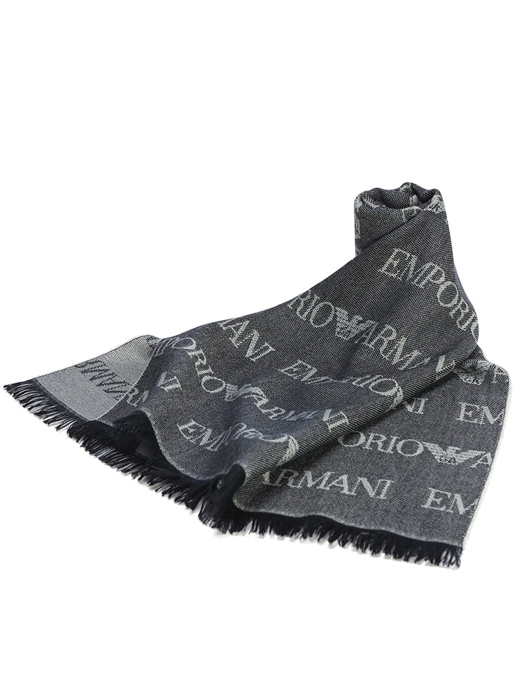 EMPORIO ARMANI (エンポリオアルマーニ) ロゴパターン ウール混