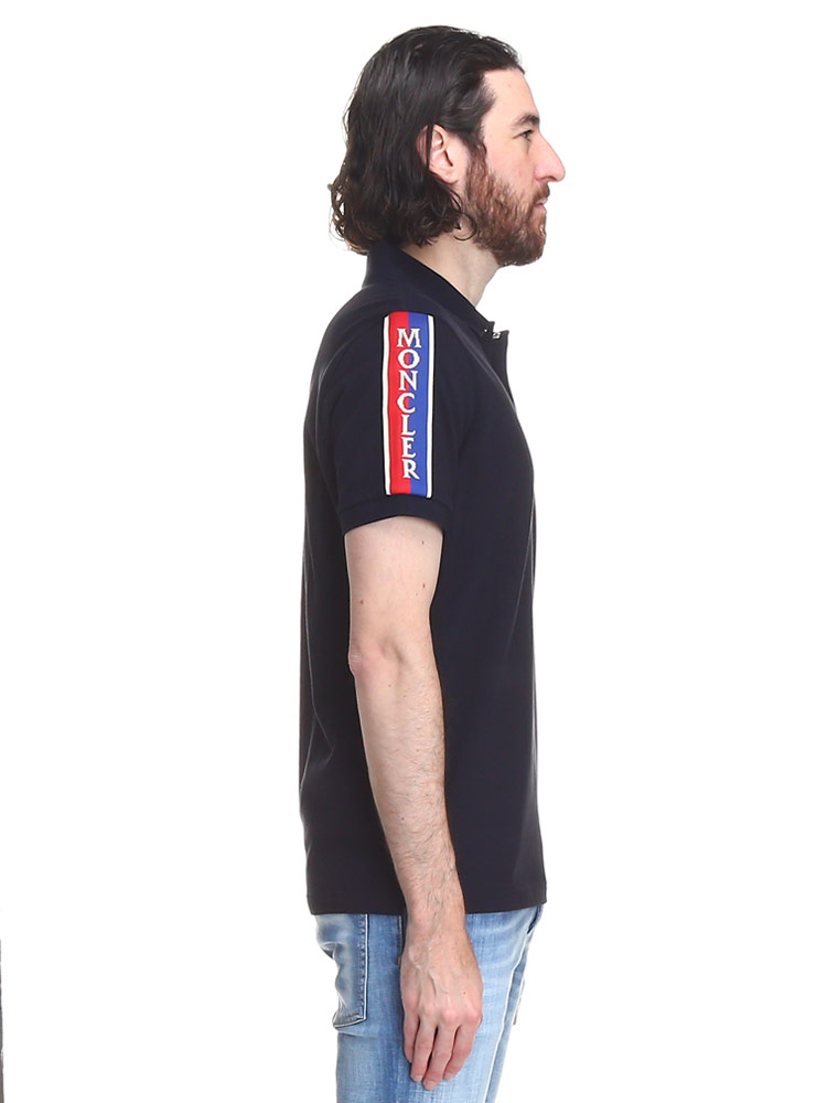 MONCLER (モンクレール) ロゴライン 半袖 ポロシャツ MC8A00020899UR