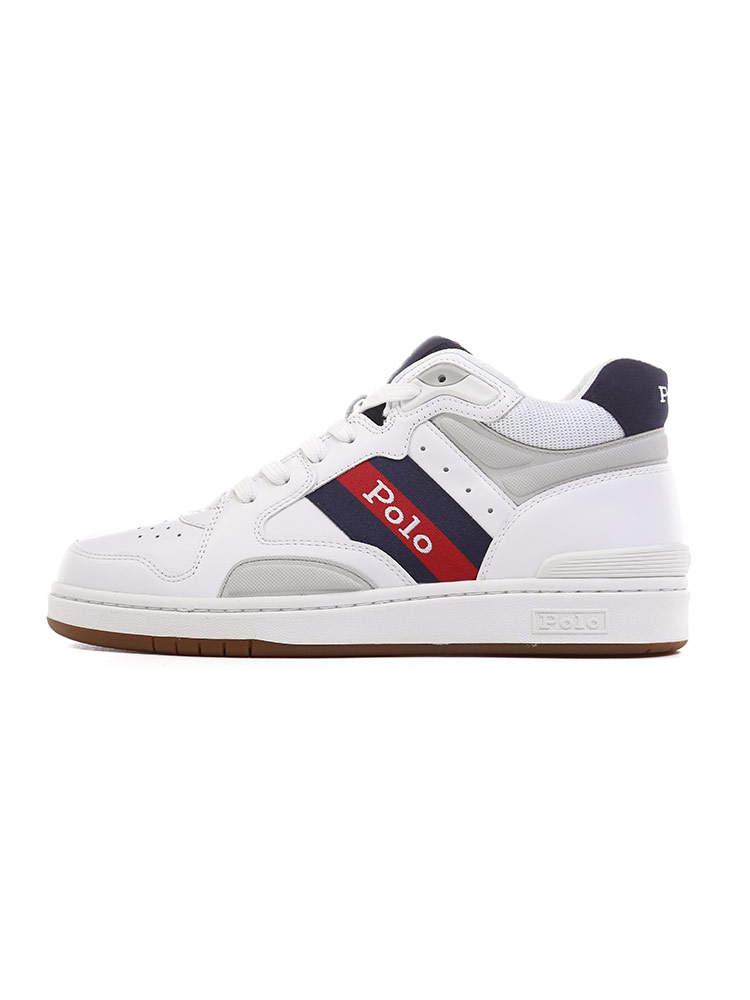 POLO RALPH LAUREN (ポロ ラルフローレン) レザー ロゴ スニーカー