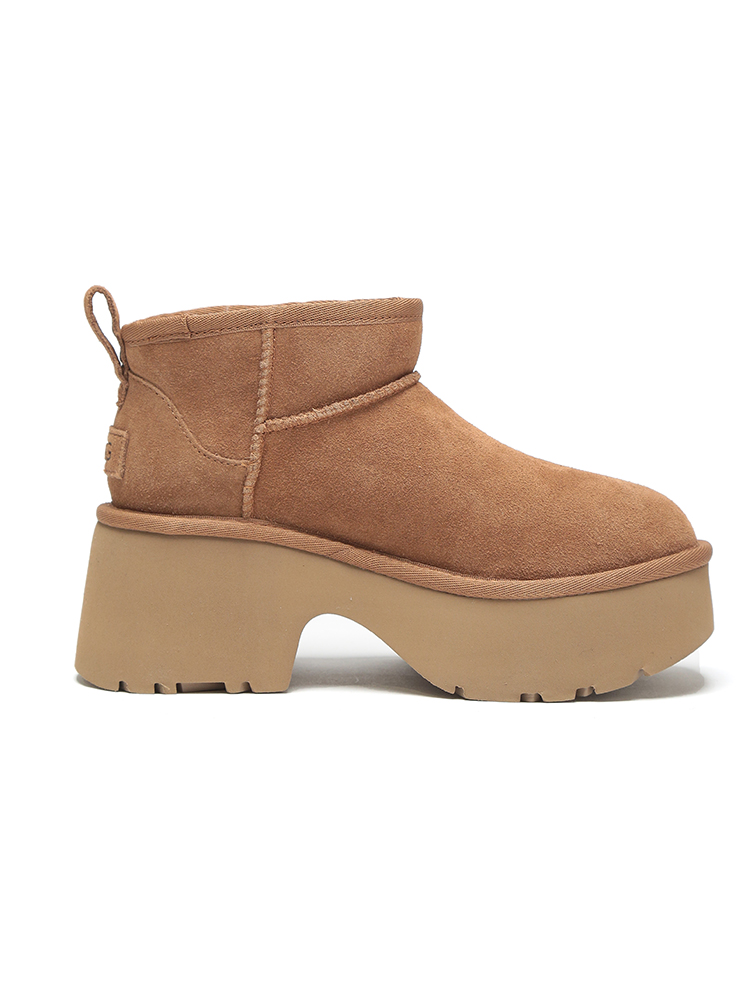 UGG (アグ) スエード 厚底 ムートンブーツ Classic Ultra Mini New