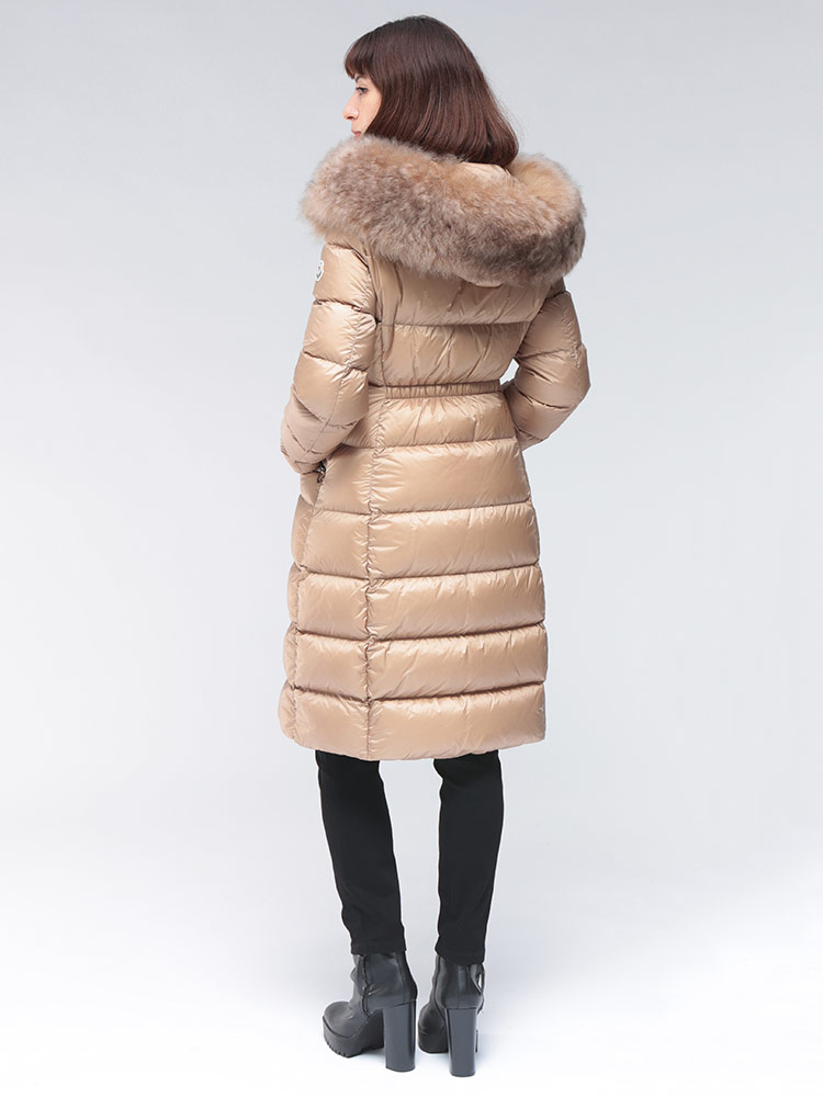 MONCLER (モンクレール) シープファー フルジップ ダウンコート