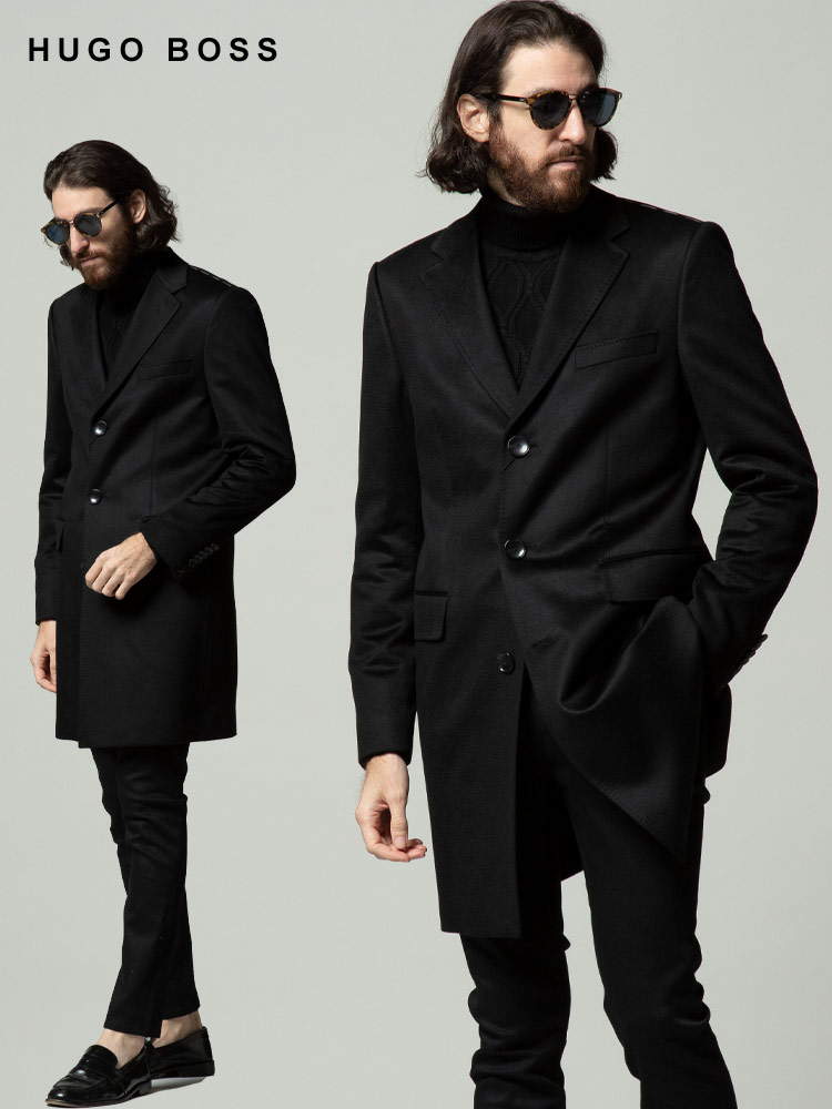 HUGOBOSS (ヒューゴボス) カシミヤ チェスターコート HBTHAL10185998