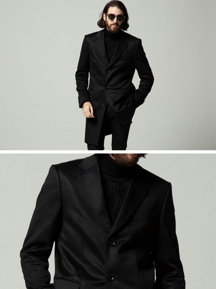 HUGOBOSS (ヒューゴボス) カシミヤ チェスターコート HBTHAL10185998