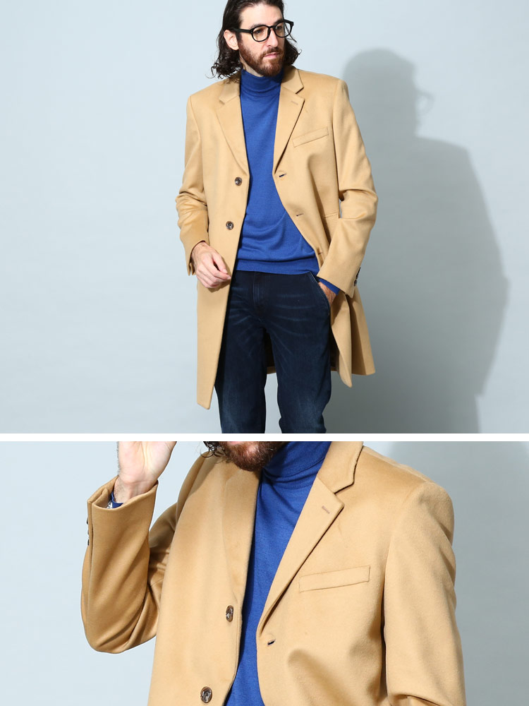 ヒューゴボス メンズ コート HUGO BOSS ブランド チェスターコート