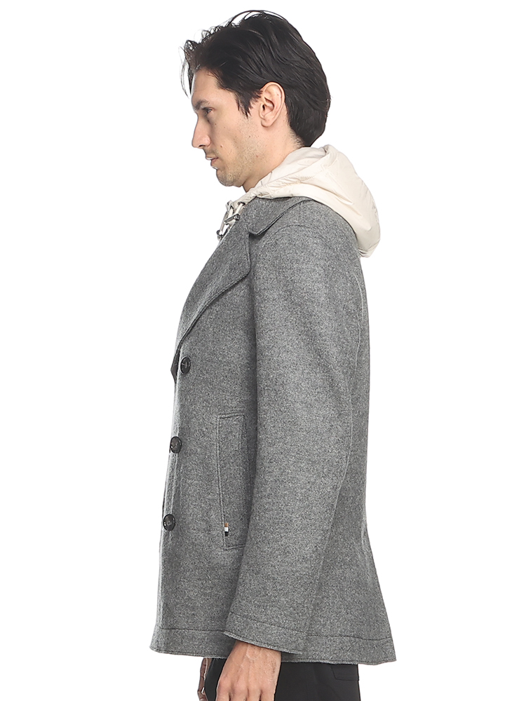 HUGO BOSS (ヒューゴボス) フード着脱 ダブル ピーコート HB50502279