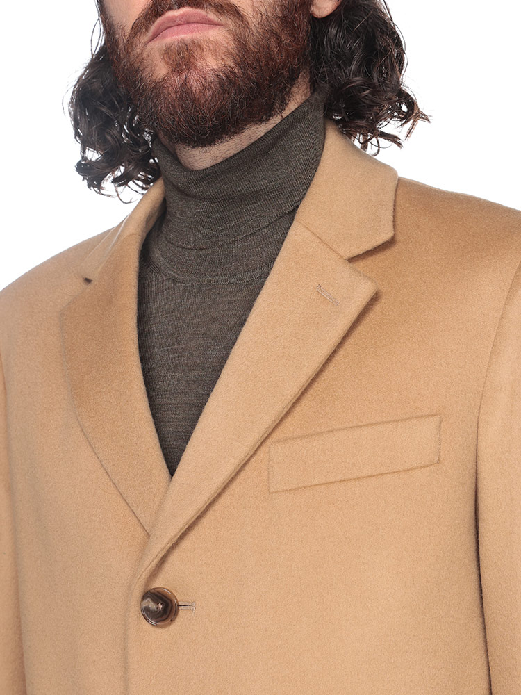 HUGO BOSS (ヒューゴボス) ウール×カシミヤ シングルボタン チェスター