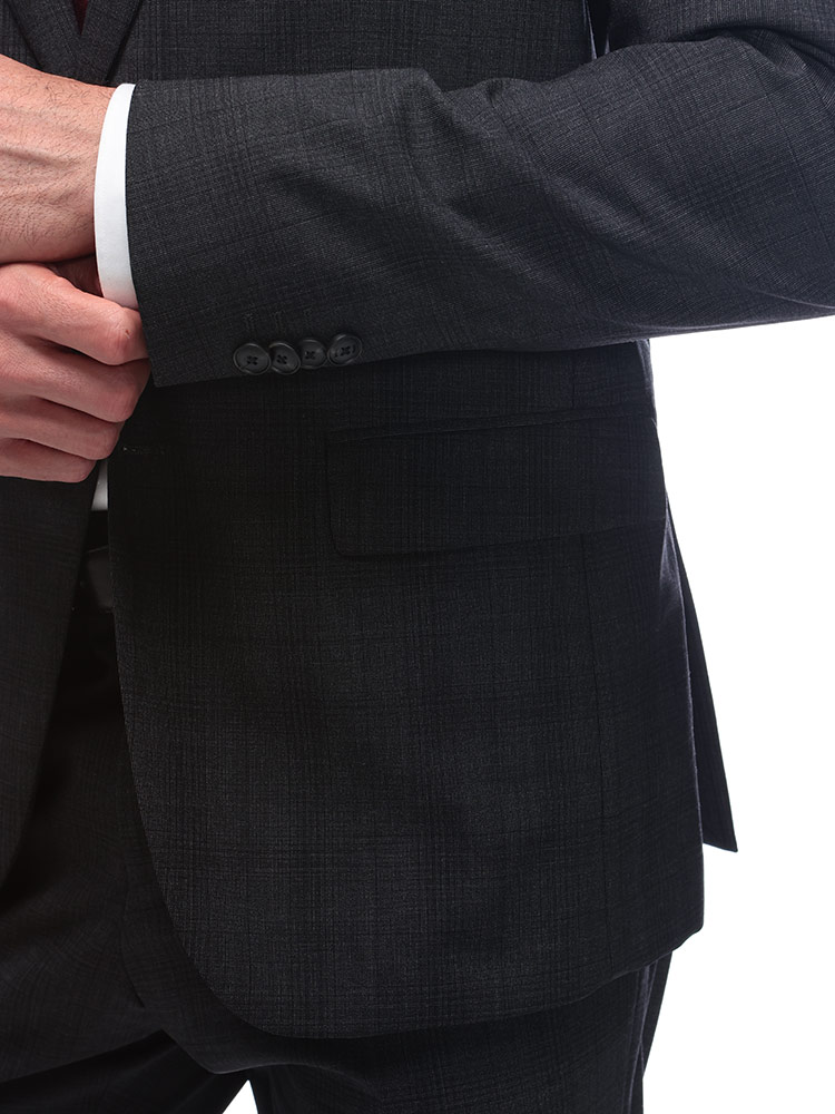 HUGO BOSS (ヒューゴボス) スリムフィット シングル二つ釦 ノータック