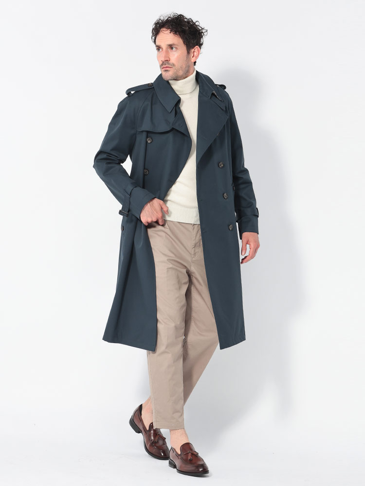 Aquascutum (アクアスキュータム) 総裏チェック ウエストベルト ダブル