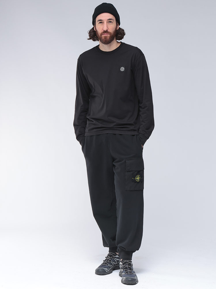 STONE ISLAND (ストーンアイランド) ワンポイントロゴ クルーネック