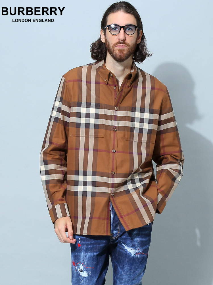 バーバリー メンズ シャツ 長袖 BURBERRY ブランド トップス 長袖