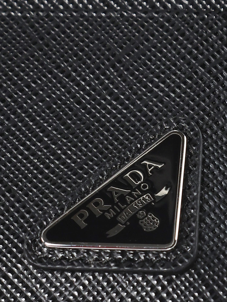 PRADA (プラダ) レザー プレートロゴ カードケース PR2MC223QHH メンズ