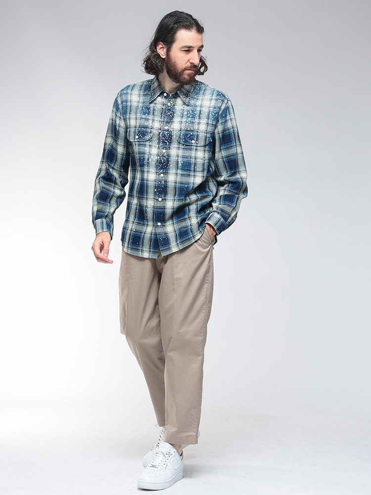 DSQUARED2 (ディースクエアード) ラインストーン チェック柄 長袖