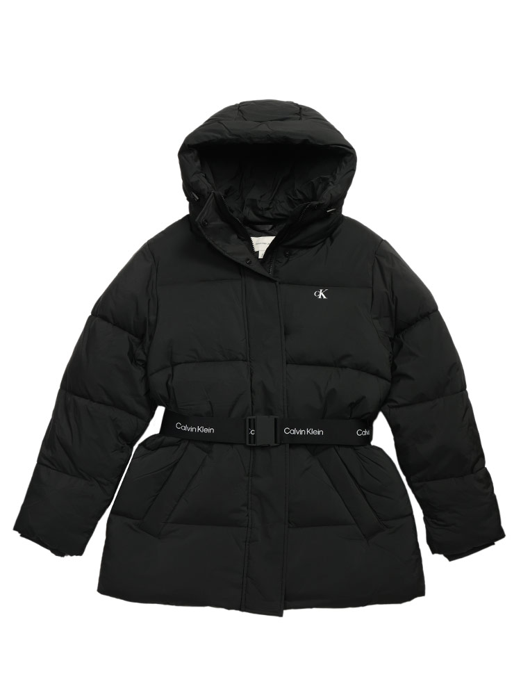 Calvin Klein (カルバンクライン) ベルト付き ミッドウェイト ミドル丈