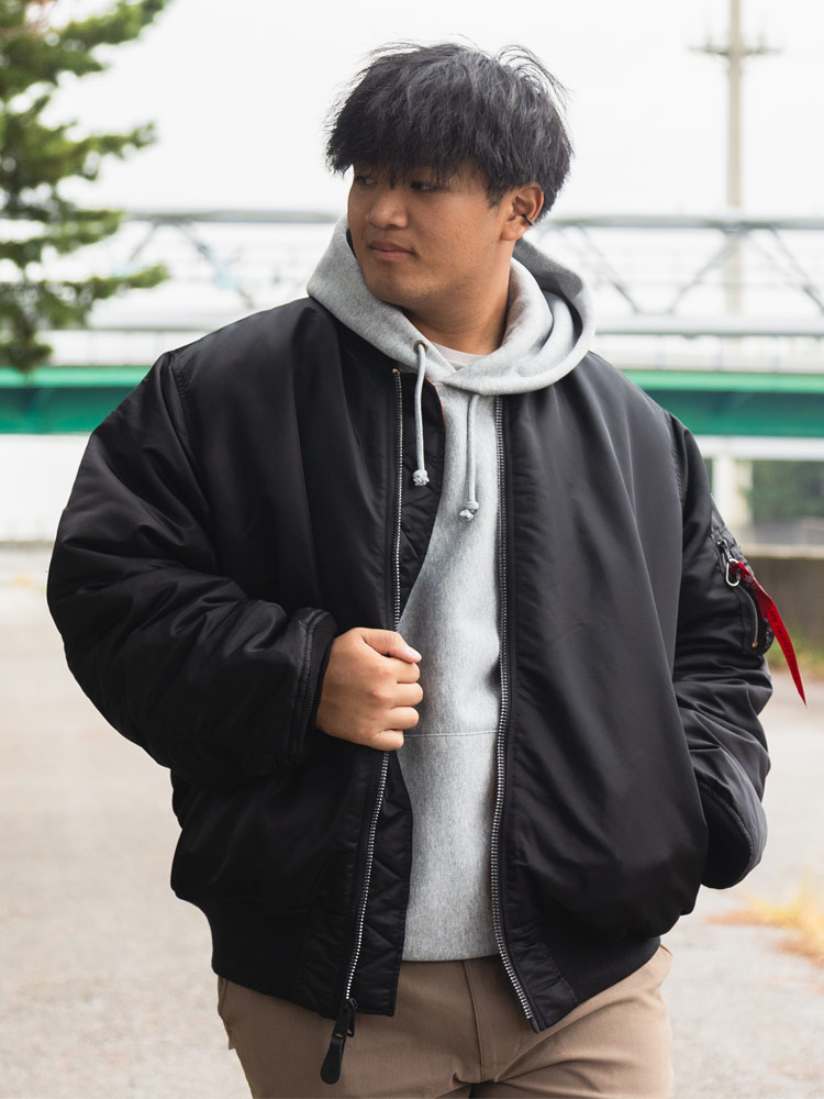 MA-1 ジャケット 中綿 フルジップ JAPAN SPEC アウター ブルゾン