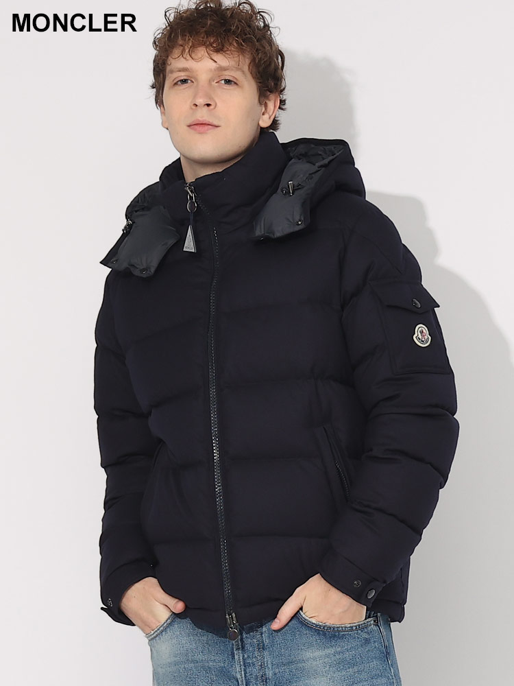 MONCLER (モンクレール) ウール フード着脱 パーカー ダウンブルゾン