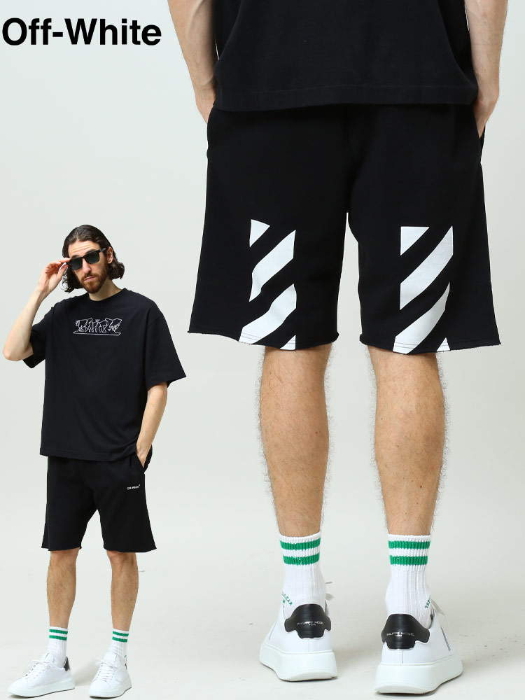 オフホワイト メンズ パンツ OFF-WHITE ブランド ハーフパンツ