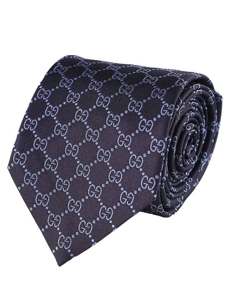 GUCCI (グッチ) シルク100％ GG総柄 ネクタイ GC4565244069 メンズ