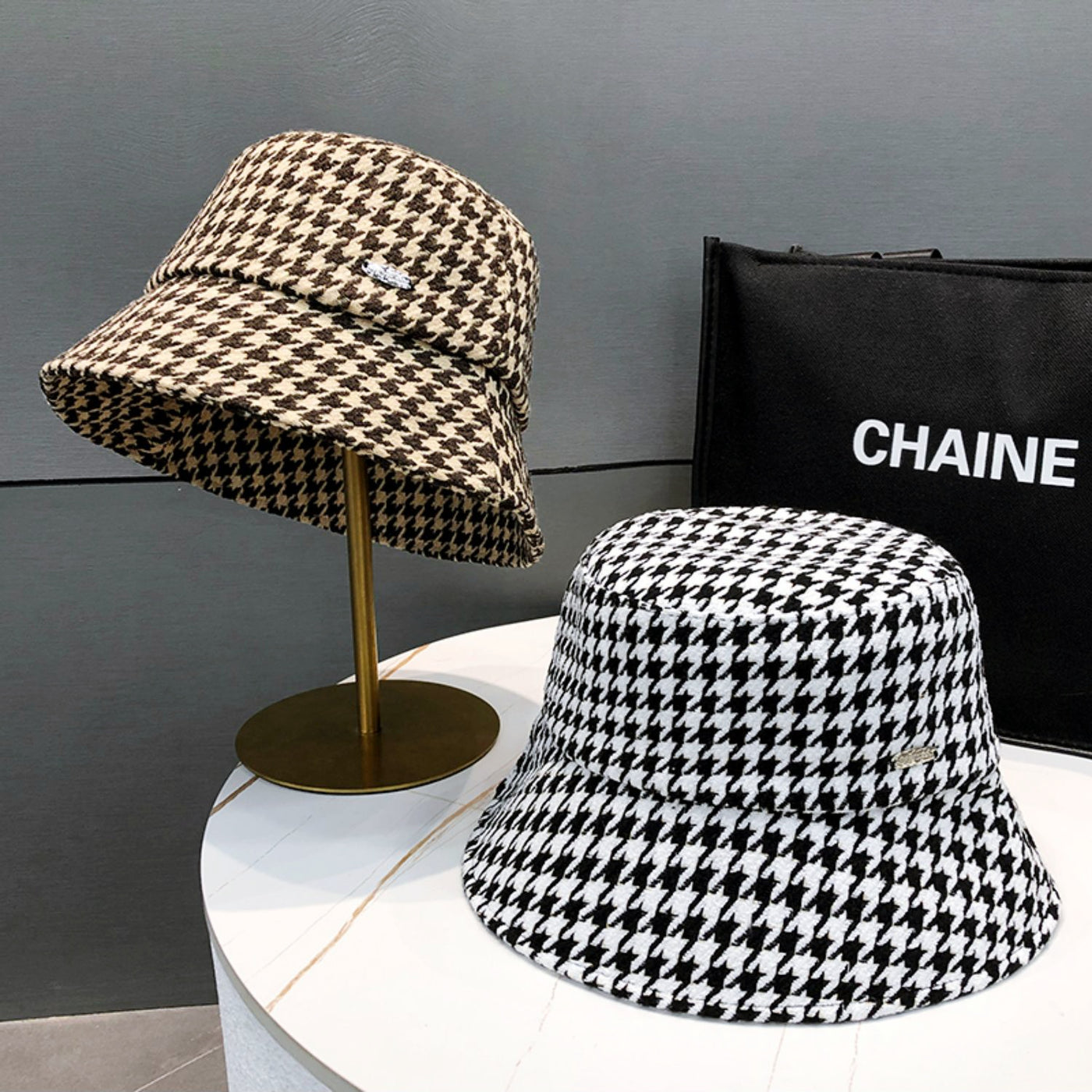 千鳥格子柄バケットハット – Salang