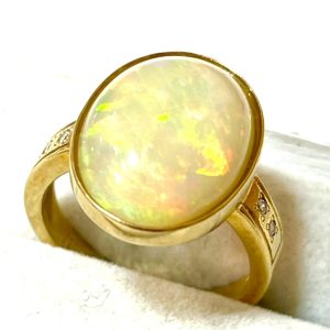 K18 18金 ホワイトオパール リングの買取実績 | 買取専門店さすがや