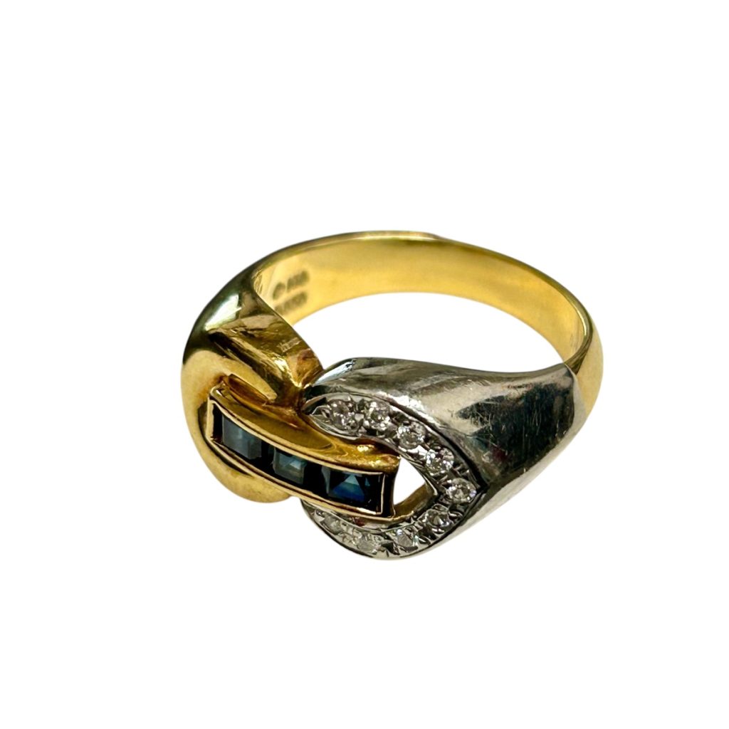 K18／Pt850 サファイア付リング【函館上磯店】の買取実績 | 買取専門店