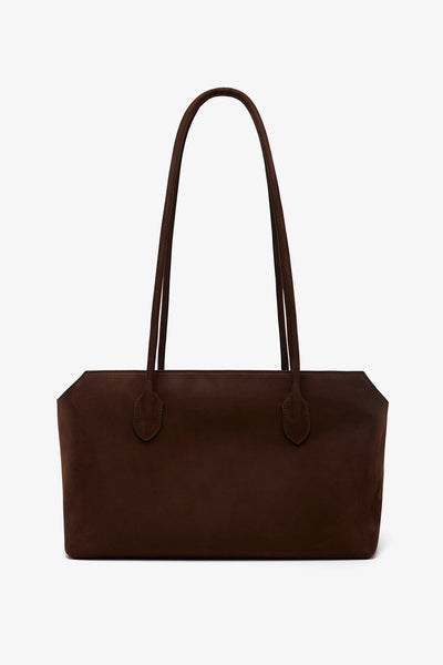 The Row | Terrasse dark brown nubuck bag | Savannahs