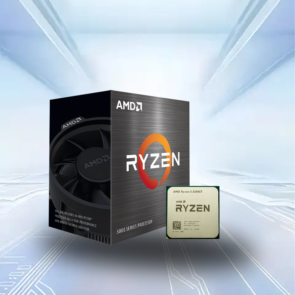 Original AMD Ryzen 5 5500GT 6-Core CPU 3.6GHz for Desktop - 16MB
