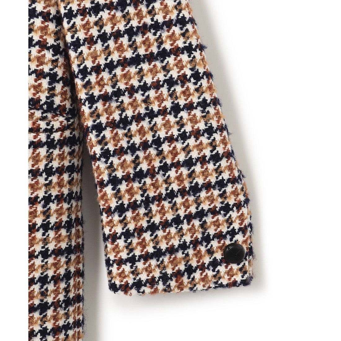 23区 【カタログ掲載】ループヤーン チェック ツイード ロングコート