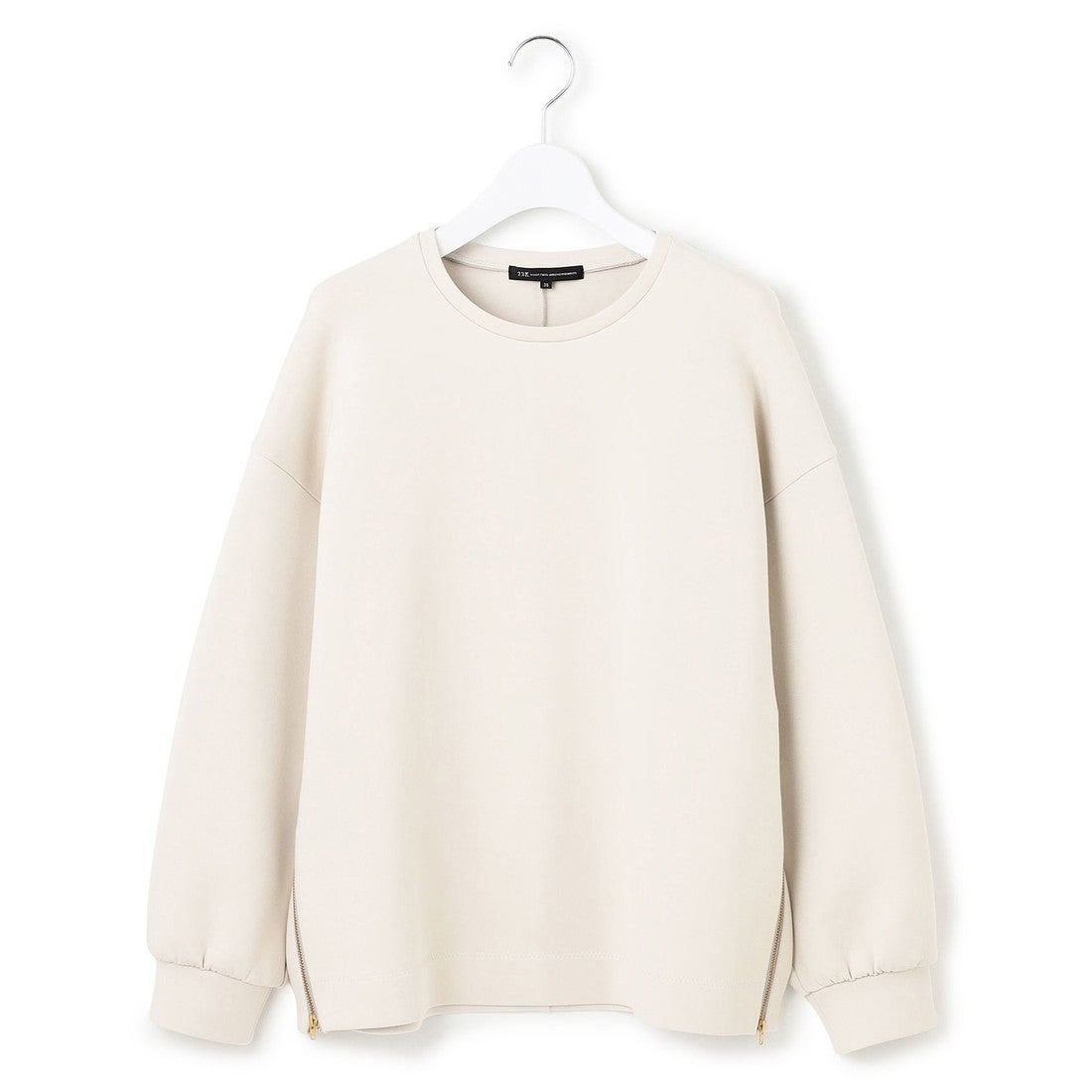 23区 【洗える】コットンエアーダンボール サイドジップ カットソー