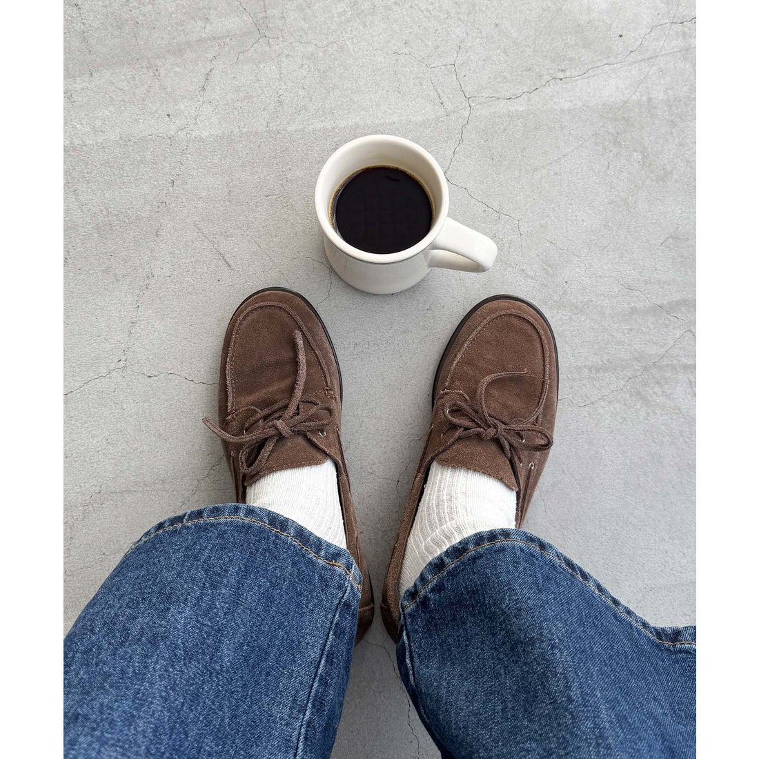 キャナルジーン CANAL JEAN El mar スウェードデッキシューズ