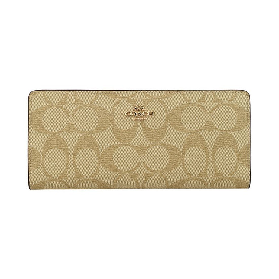 コーチ COACH 財布 長財布 二つ折り （ベージュ） -アウトレット通販