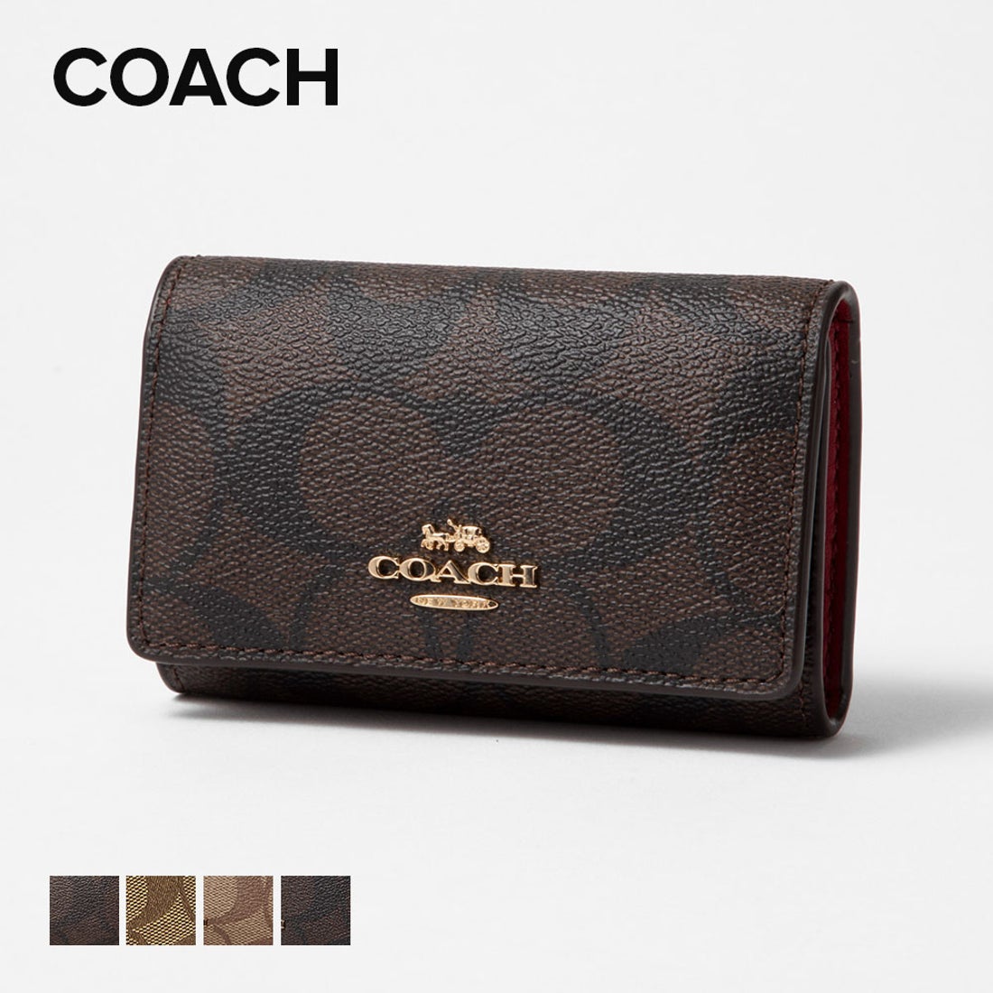 コーチ COACH 77998 キーケース レディース コンパクト （ブラウン