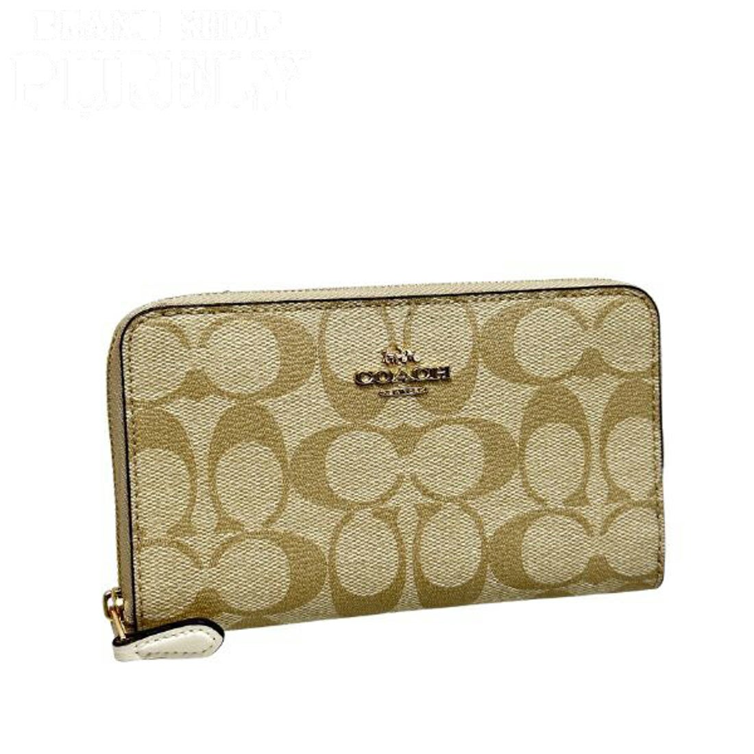 コーチ COACH 折りたたみ財布 F88913IMDQC （ライトカーキ/チョーク