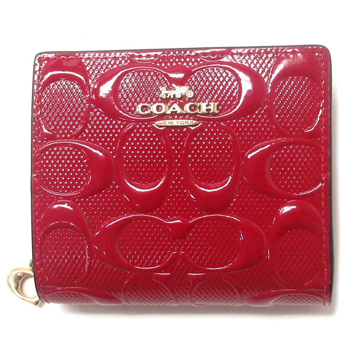 COACH コーチ 二つ折り財布 トゥルー らレッド 赤色 折り財布 COACH