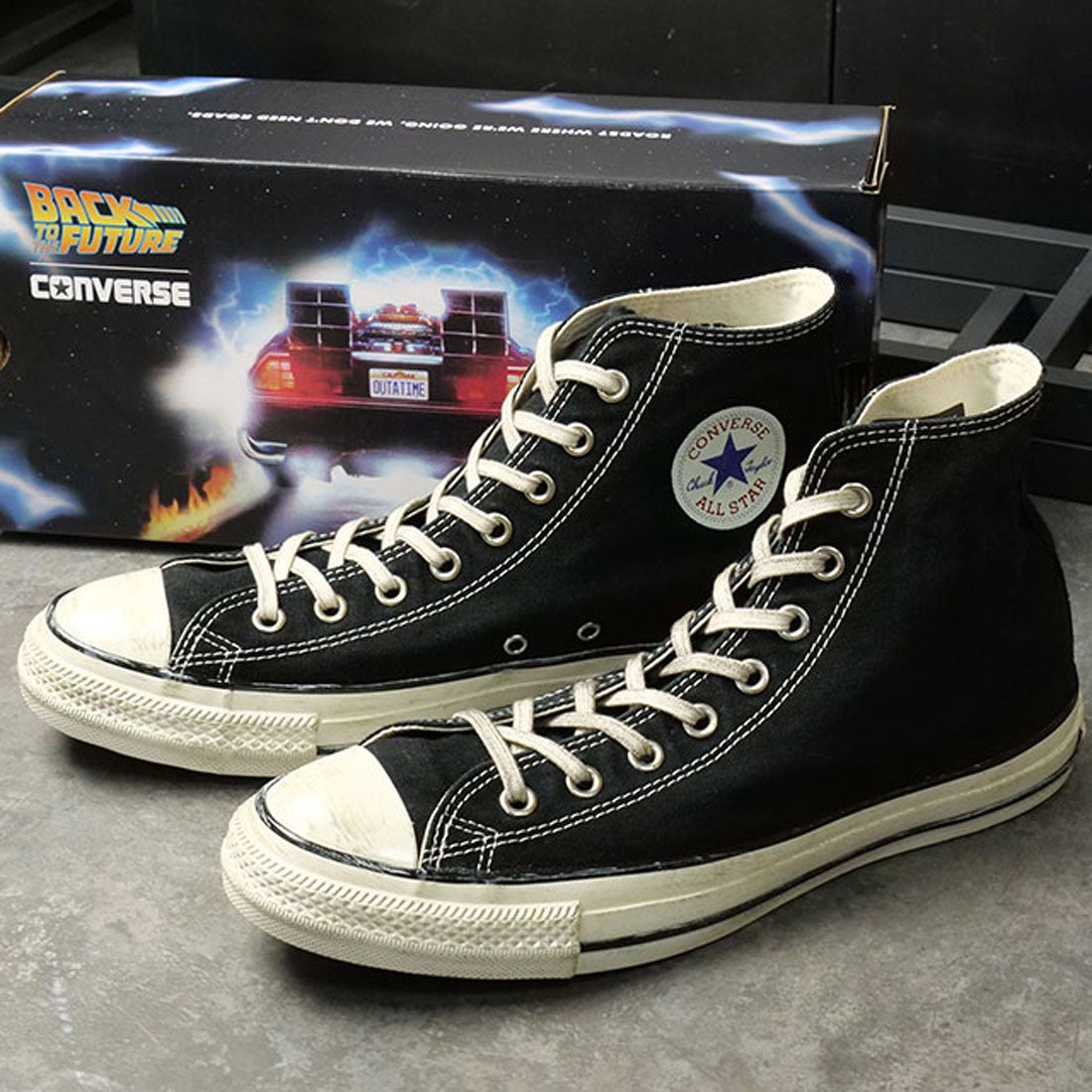 コンバース CONVERSE ALL STAR AGED MT HI / BACK TO THE FUTURE BLACK