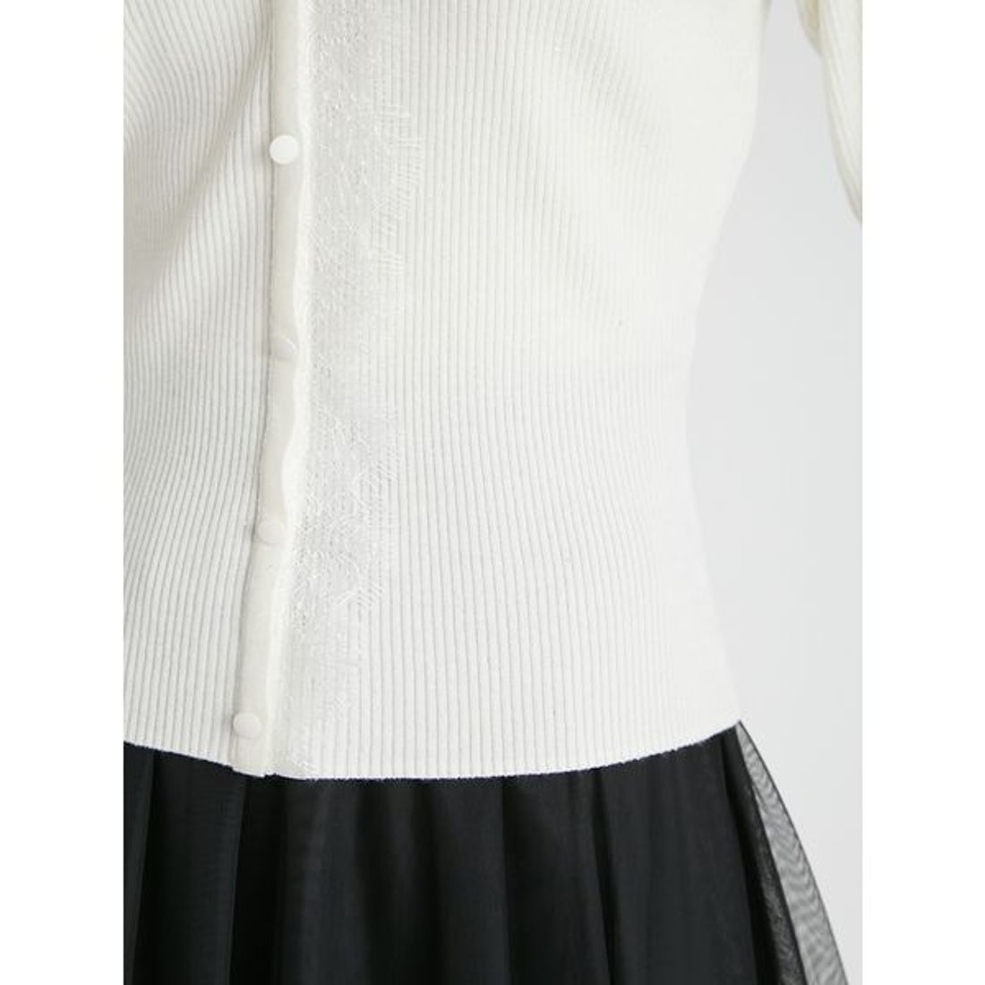 セルフォード CELFORD レーストリムニットプルオーバー （OWHT