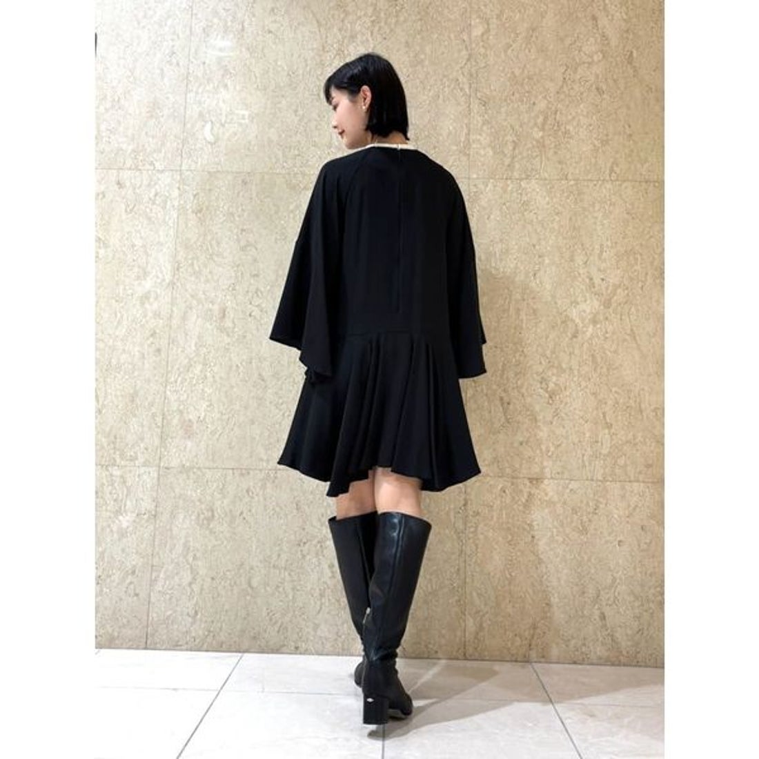 セルフォード CELFORD ビッグリボンフレアワンピース （CPNK