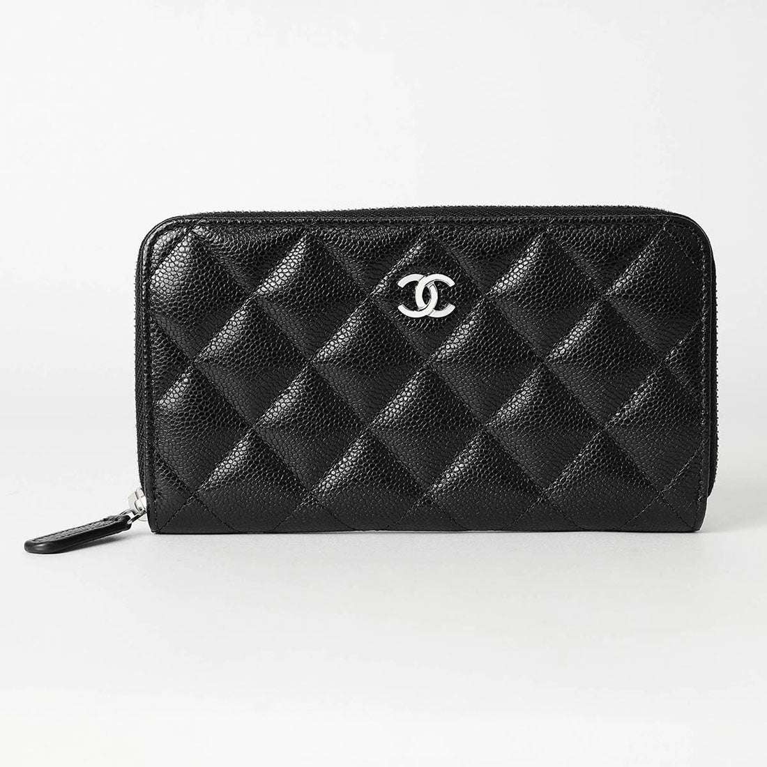 シャネル CHANEL 長財布(ラウンドファスナー) キャビアスキン ロング