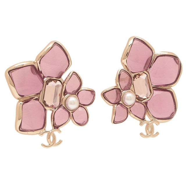 シャネル CHANEL ピアス クルーズコレクション フラワーモチーフ 花 CC