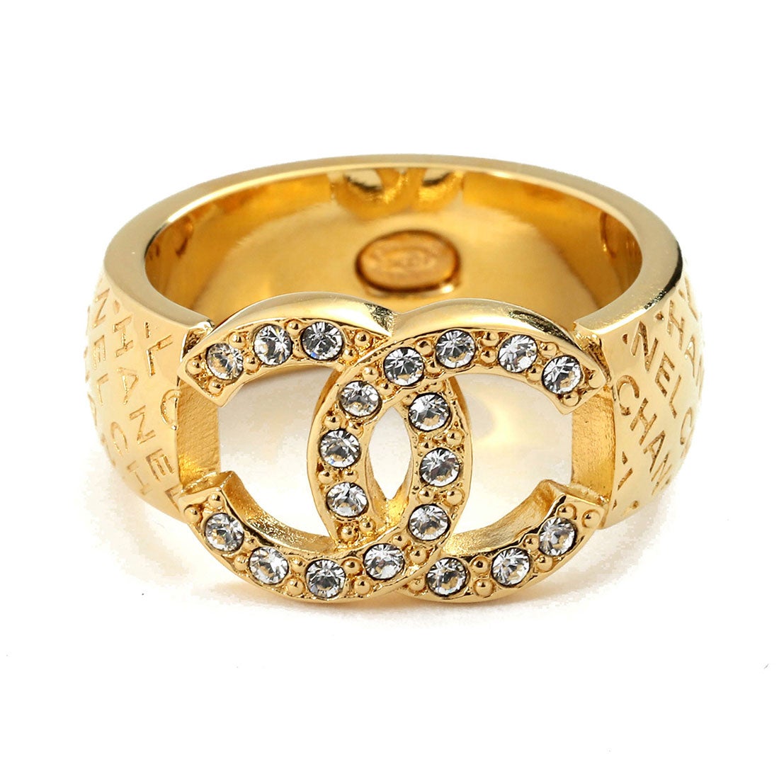シャネル CHANEL リング ココマーク ラインストーン リング CHANEL