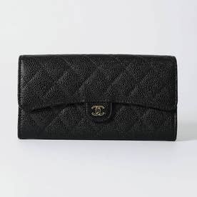 シャネル CHANEL 長財布 キャビアスキン ロングウォレット CHANEL LONG