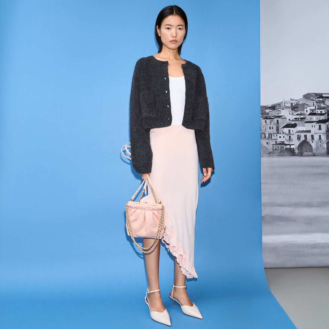 CHARLES & KEITH Duo ドゥオ チェーンハンドルツーウェイバックパック