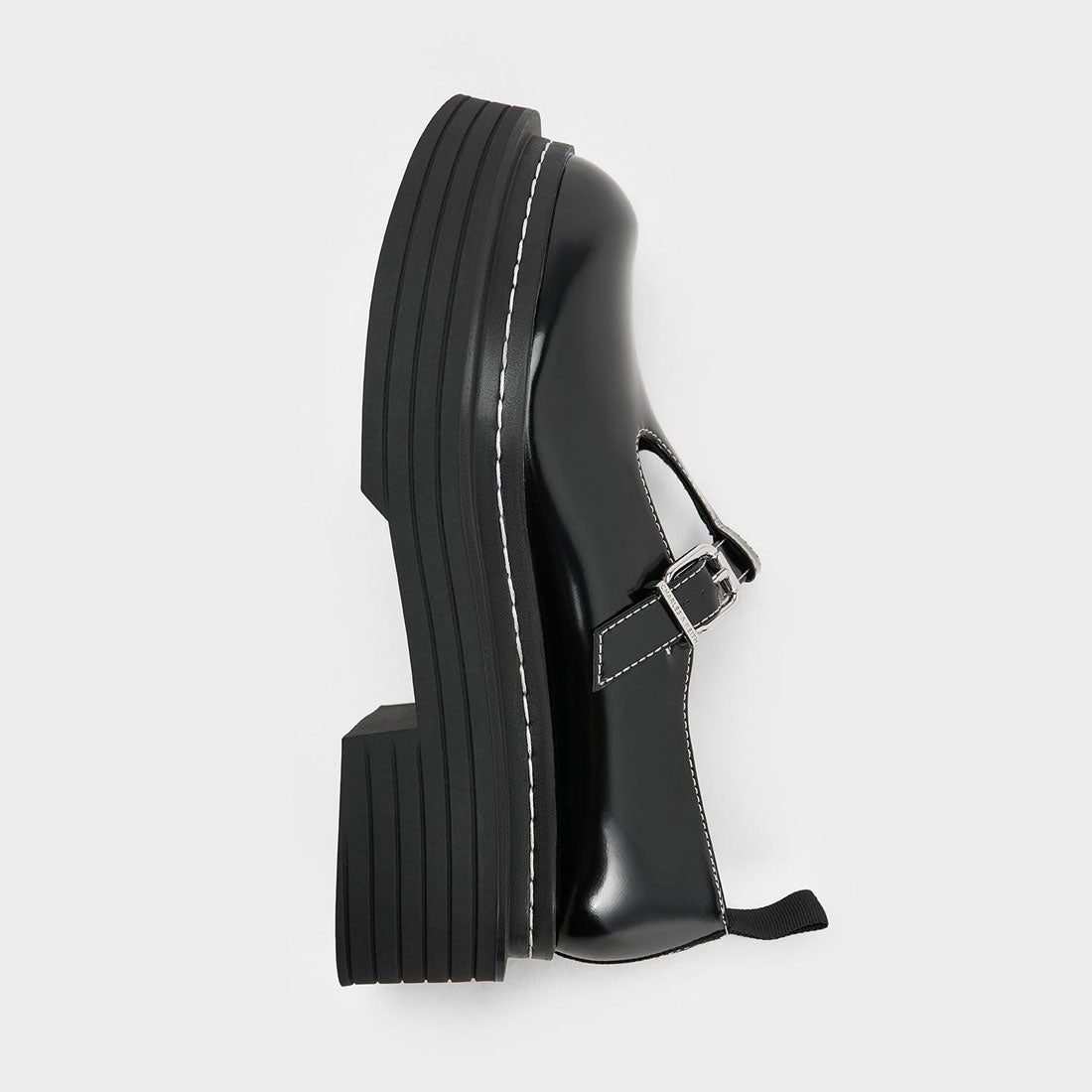 CHARLES & KEITH Tバー プラットフォームメリージェーン（BlackBox
